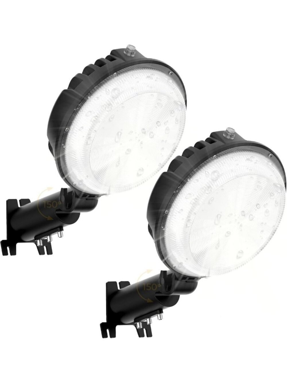 2-Pack 150W LED Barn Lights - Dusk to Dawn, 20000LM Bright Outdoor Lighting